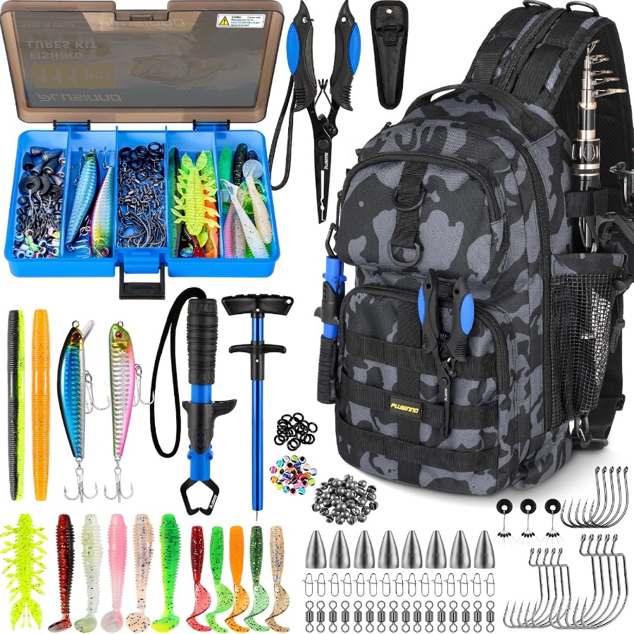 Outdoor Adventure Store - Waterproof Fishing Backpack with Integrated Tackle