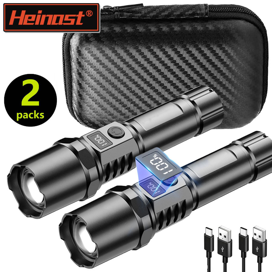 Outdoor Adventure Trips - High Power XHP100 Led Flashlight Rechargeable