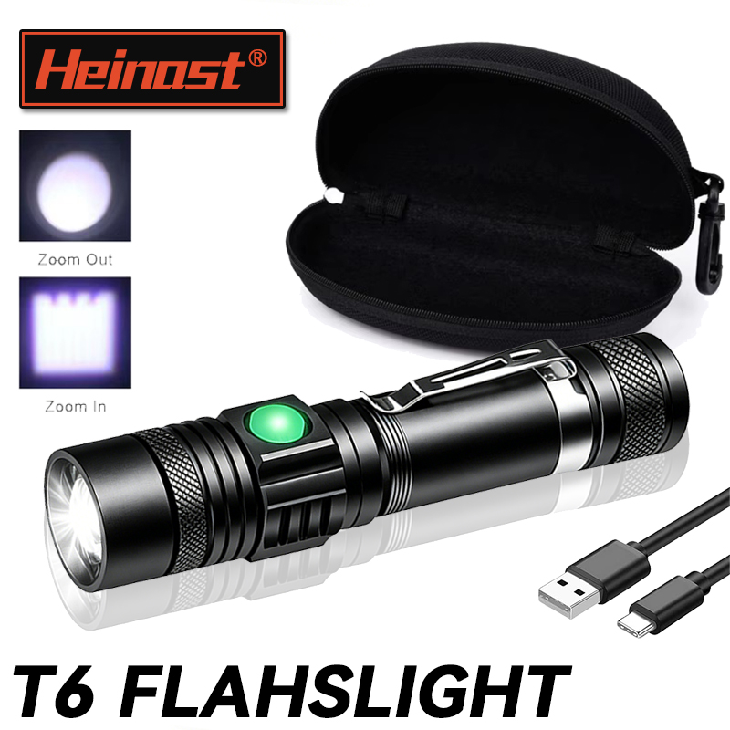 T6 LED Rechargeable Flashlight - Outdoor Adventure Trips ulasan dan harga