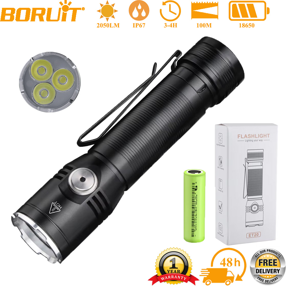 BORUiT 2050LM ET20 Super Brigh - Outdoor Adventure Inc ulasan dan harga