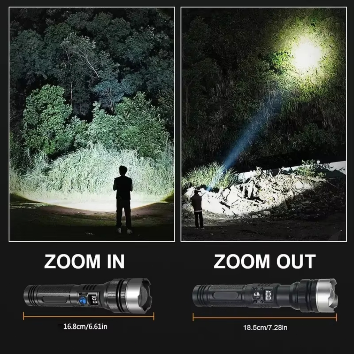 Powerful LED Flashlight With Z - Outdoor Adventure Inc ulasan dan harga