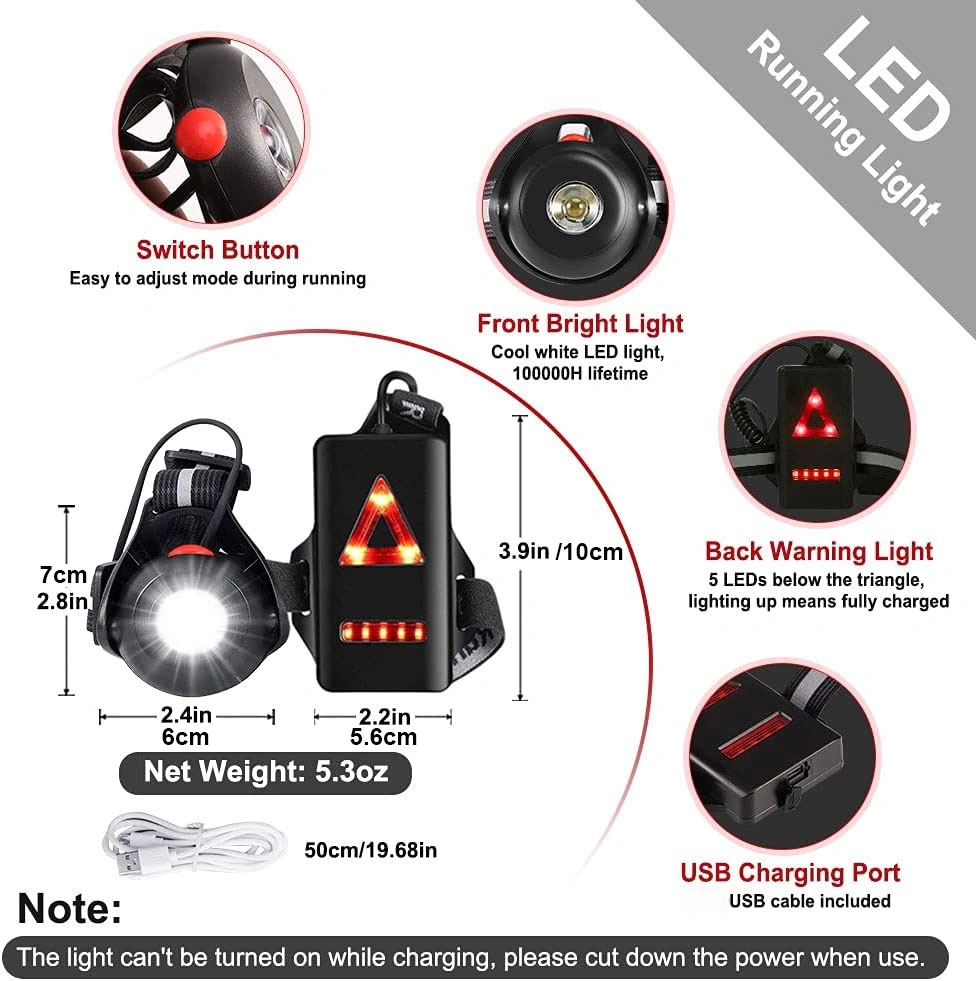 1pc Outdoor  Night Running USB - Outdoor Adventure Holidays ulasan dan harga
