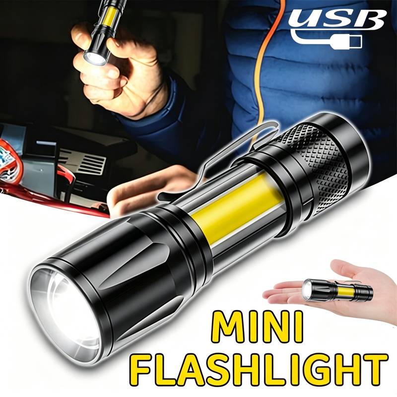 Mini LED Flashlight COB Floodl - Outdoor Adventure Trips ulasan dan harga