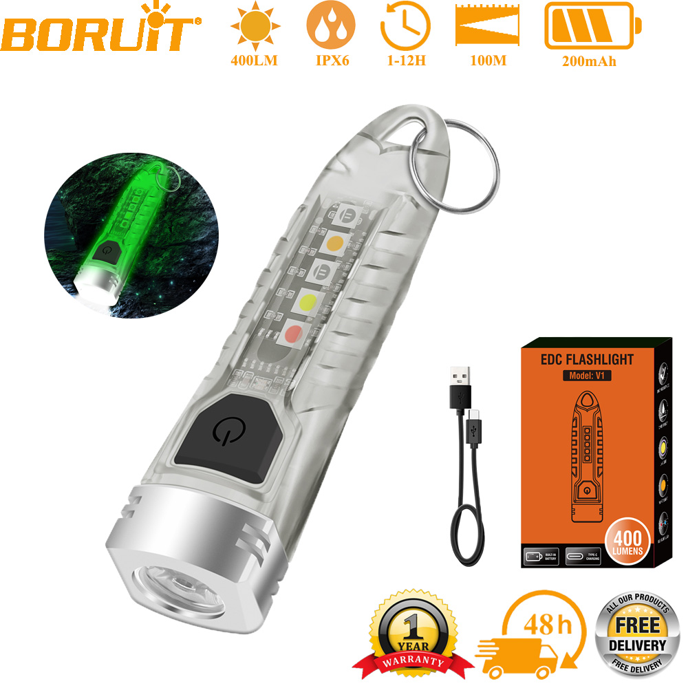 BORUiT V1 LED Keychain Portabl - Outdoor Adventure Inc ulasan dan harga