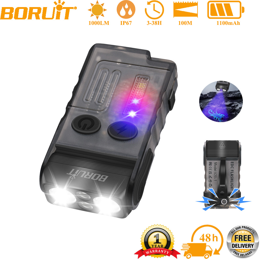 BORUiT V20 EDC Keychain Flashl - Outdoor Adventure Inc ulasan dan harga