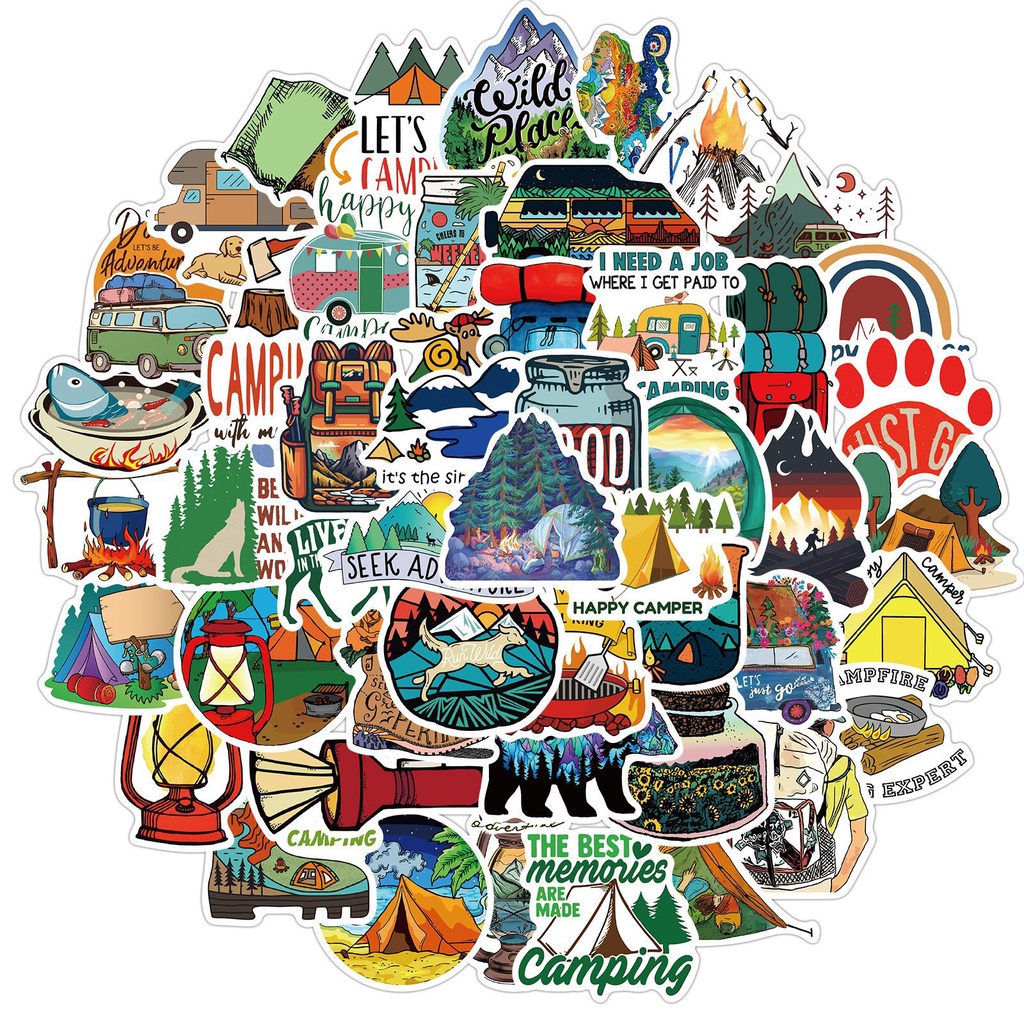 50PCS Travel Hiking Outdoor Su - Outdoor Adventure Store ulasan dan harga