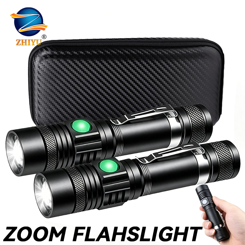 T6 LED Rechargeable Flashlight - Outdoor Adventure Trips ulasan dan harga