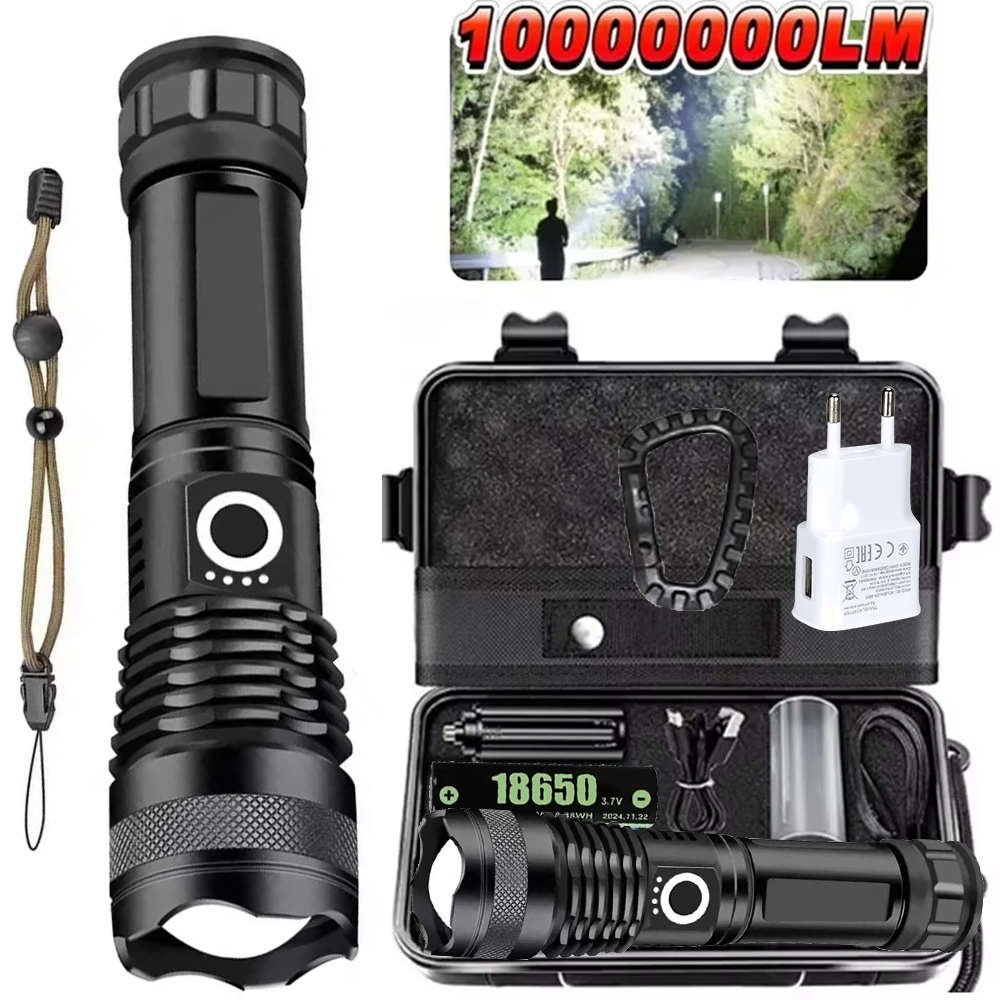 High Power LED Flashlight Rech - Outdoor Adventure Trips ulasan dan harga